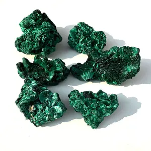 All'ingrosso natura di cristallo grezzo Malachite pietra naturale Malachite verde grezza pietra curativa per il regalo