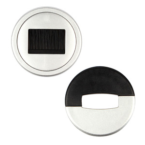 Office Desk Cable Management <b>Box</b> Cover Round Plastic Detachable Cable Routing Hole Minimalist Style Standing Type PP Material - Product Image 2