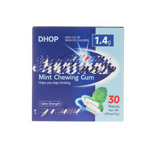 DHOP 禁煙ガム 無糖 口内への欲求を和らげ、息を爽やかにします - Product Image 1