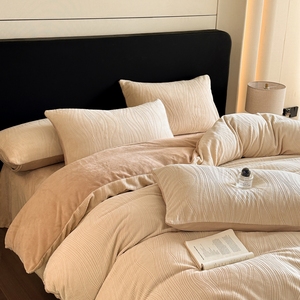 Juego de Ropa de Cama Cálida para Invierno, Moderno, con Funda de Edredón de Felpa, Ecológico, Antibacteriano, para Mayor Comodidad y Estilo - Product Image 3