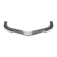 Kit carrosserie avec becquet avant en ABS noir brillant et motif carbone, adapté à la Mercedes-Benz Classe C W204 C63 2011-2014