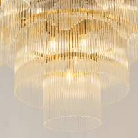 Bijouterie Contemporain Multi Taille Personnalisable Intérieur Abat-Jour en Verre Pendentif Lumières Lustre en Cristal de Luxe
