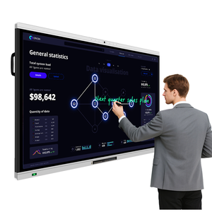 Pizarra Interactiva Digital LED 4K de 86 Pulgadas para Enseñanza Escolar, Pantalla Táctil IR de 20 Puntos, Sistema Operativo Android+Windows - Product Image 1