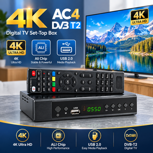 Receptor <span class=keywords><strong>de</strong></span> <span class=keywords><strong>TV</strong></span> DVB T2 <span class=keywords><strong>de</strong></span> Fábrica, Decodificador Wifi HD, Decodificador Stb con 1 Año <span class=keywords><strong>de</strong></span> Garantía para Europa - Product Image 1