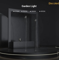 Lumière de jardin extérieure avec garantie de 5 ans, IP65, en aluminium, étanche, LED, haute luminosité, DC24V, projecteur LED électrique