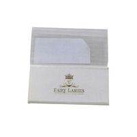 Boîte d'emballage magnétique de luxe blanche pour cils, personnalisable avec logo, étui de rangement pour cils pour marques de beauté et grossistes