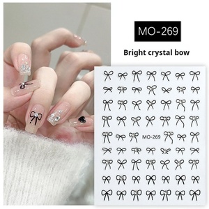 Patch 3D de mode pour nail art, autocollant papillon en cristal diamanté spécial, image stéréo préférée des boutiques - Product Image 4