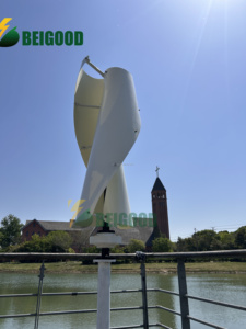 Kit de générateur hybride éolien solaire à axe vertical hélicoïdal de 1 à 10 kW pour maison et ferme, système de turbine éolienne de toit 12V 24V 48V - Product Image 4