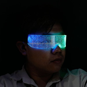 Kacamata LED Visor untuk Halloween Natal Cyberpunk Kacamata LED Menyala untuk Cosplay dan Festival - Product Image 2