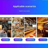Machine à crème glacée commerciale avec système de refroidissement autonome, idéale pour les buffets et la restauration hôtelière