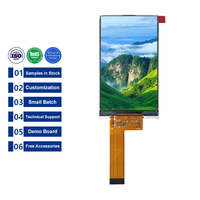 Module LCD TFT IPS MCU 3,5 pouces 480*800, écran LCD TFT 24 broches, panneau LCD pour projecteur, écran tactile CTP personnalisé