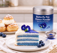 Pasokan Pabrik Bubuk Bunga Butterfly Pea Grosir Bunga Butterfly Pea Bubuk Biru MOQ Rendah