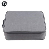 Boîte de rangement de documents antichoc, sac de rangement de documents à plusieurs couches, boîte de finition avec serrure pour certificat de grand nombre