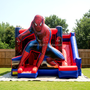 Castillo Inflable Personalizado con Tobogán y Zona de Brincos, Casa de Brinco de <span class=keywords><strong>Spiderman</strong></span>, Juegos Deportivos al Aire Libre para Niños - Product Image 1