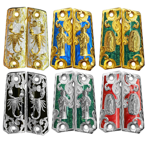 Empuñaduras de Resina con Incrustaciones de Diamantes de Zirconia, Grabado Personalizado, Tamaño Completo, para <span class=keywords><strong>Colt</strong></span> <span class=keywords><strong>1911</strong></span> - Product Image 5