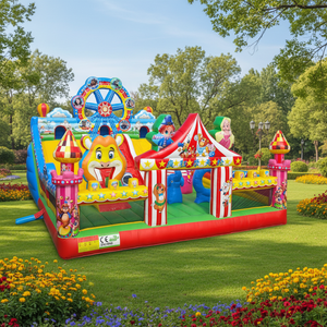 Castillo Inflable <span class=keywords><strong>de</strong></span> Estilo Carnaval para Parque <span class=keywords><strong>de</strong></span> Diversiones, Diseño 2026, Material PVC <span class=keywords><strong>de</strong></span> 0.55mm, con Soplador, Capacidad >500KG - Product Image 1