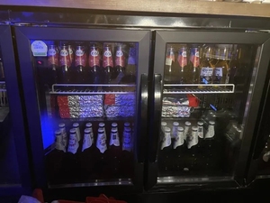 Exhibidor Refrigerado para Bebidas, Vino y Cerveza, Refrigerador para Supermercados, Bebidas, Frutas, Enfriado por Aire, Sin <span class=keywords><strong>Escarcha</strong></span>, Congelador de Triple Puerta para <span class=keywords><strong>Bar</strong></span> - Product Image 4