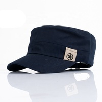 Casquette plate pour homme, chapeau vert militaire, bâton en tissu à cinq branches, style étoile, casquette de canard décontractée, casquette en coton à bord plat