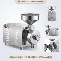 Broyeur Électrique Commercial Multifonctionnel 3W en Acier au Carbone, Nouveau Moulin Colloïdal pour Matériaux Agricoles et Snacks, Y Compris le Maïs