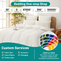 Ensemble de draps Balix Oeko-tex 100% coton 300TC, ensemble de draps de luxe, ensemble de literie imprimé, housse de couette, ensemble de couvre-lit