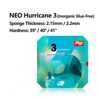 Caoutchouc de tennis de table DHS Neo Hurricane 3, éponge orange, approuvé ITTF, caoutchouc collant pour ping-pong