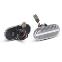 Marqueur latéral LED 2 pièces pour Renault Clio1 Clio2 Kangoo Laguna Megane Twingo Cear/objectif fumé
