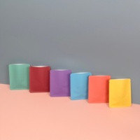 2gm 5gm 10gm Mini bolsa de papel Kraft blanco respetuoso con el medio ambiente grado alimenticio tres sellado rasgón muesca PE forrado té café bolsita
