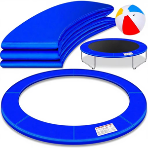 Housse de protection pour <span class=keywords><strong>trampoline</strong></span> rond LONTIME 244/305/366/426 cm et 30 cm de large, 100 % résistante aux UV, anti-déchirure, avec protection pour ressorts, modèle Beach Ball - Product Image 1