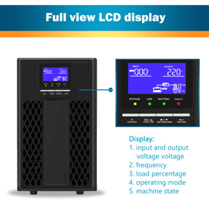 Trực tuyến ba giai đoạn up 110V 220V 1000VA 3000VA 1KVA 2KVA 3KVA 4KVA 5KVA 6kva10kva 20kva Máy tính up sao lưu cung cấp điện cho <span class=keywords><strong>PC</strong></span> - Product Image 6