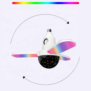 Đèn Chiếu Ban Đêm Hình Bầu Trời Đầy Sao Lớn Đèn Âm Nhạc Biến Dạng LED 40W Nhiều Màu 3 Lá Kèm Điều Khiển Từ Xa - Product Image 5