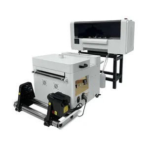 Dtf Printer A1 A2cutting Plotter 24 Inch Dtf 600 T Shirt Huisdier Film Digitale Printer & Poeder Shaker Alles In Één