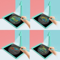 Tableau de projection pour enfants avec tablette d'écriture LCD, 16 diapositives à motifs et lampe de bureau
