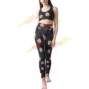 Pantalon de yoga d'entraînement taille haute pour femme Leggings de fitness à compression sans couture avec poches Matériau de sport en spandex pour la course à pied - Product Image 1