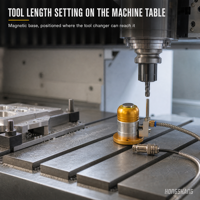 Calibrateur d'outils automatique CNC, répétabilité 0,01 mm, étanche IP67, bloc de réglage d'outil axe Z, pour machine de gravure et scie à panneaux, course 5 mm