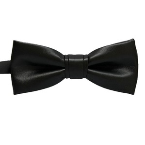 <span class=keywords><strong>Cravatta</strong></span> a farfalla da <span class=keywords><strong>uomo</strong></span> alla moda, fatta a mano, in pelle PU, stretta, nera, tinta unita - Product Image 1