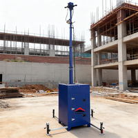 Caméra de surveillance mobile à haute évolutive, tour CCTV pour zone minière