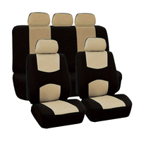 Fundas de Asiento de Coche de Tela Plana GZYLC, 9 Piezas, 5 Plazas, Universales para Todas las Estaciones, Transpirables, Antideslizantes, Cojines para Auto, Gran Venta