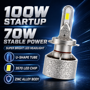 SFIDA - Bombillas <span class=keywords><strong>LED</strong></span> para Faros Delanteros de Coche, 100 W, Aleación de Zinc, H7, H4, H11, Bombillas <span class=keywords><strong>LED</strong></span> de Alta Potencia para Faros Delanteros de Coche - Product Image 1