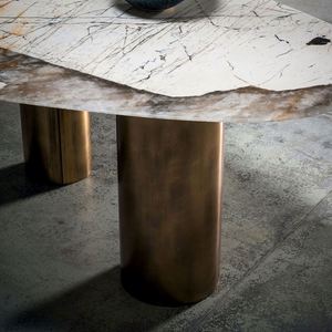 Tavolo da Pranzo Baxter Lagos con Piano in Marmo, Rettangolare, Stile Naturale Pandora, Moderno Tavolo da Pranzo di Lusso in Marmo Italiano - Product Image 4