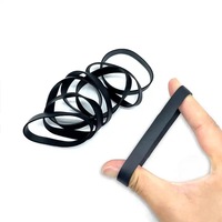 Venta directa de fábrica OEM, banda de goma negra sin látex, banda elástica de goma alta para uso doméstico, caucho natural TPU