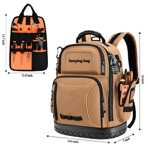 Biểu Tượng Tùy Chỉnh Chất Lượng Cao 1680D Lưu Trữ Tổ Chức Vườn Làm Việc Vải Nhiệm Vụ Nặng Nề Thợ Điện Công Cụ Túi - Product Image 6