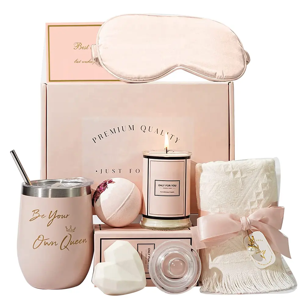 Obtenez bien bientôt des cadeaux pour les femmes Article cadeau Paniers Set avec boîte Unique Spa Self Care Wedding SouvenirPopular Valentine Day