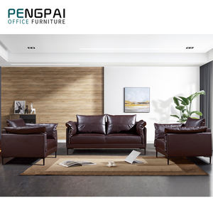 أثاث مكاتب أريكة حقيقية 3 من pingpai 1 + 1 + 2 أثاث صالونات مقطعي - Product Image 1