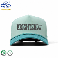 Casquette de baseball respirante à logo personnalisé, avec trou découpé au laser et cordon, pour activités de plein air, production en gros en usine