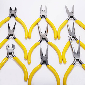 St. Kunkka Jewelry <b>Pliers</b> <b>Set</b> 10pcs Multi Functional Needle Nose Diagonal Cutting Curved Nose For DIY Craft Making Tools - Product Image 3