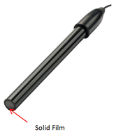 Sonde d'électrode sélective pour ions chlore avec connecteur BNC pour systèmes de purification d'eau, matériau PMMA, câble à faible bruit de 1 m
