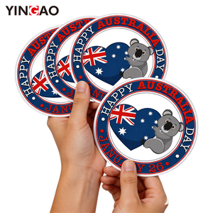Autocollants personnalisés en vinyle découpé imperméables motif kangourou et <span class=keywords><strong>koala</strong></span> mignons pour ordinateur portable, téléphone, bouteille d'eau, journal et décoration - Product Image 2