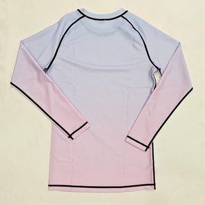 Maillot de bain à manches longues UPF 50 pour femme, chemise de compression, protection solaire sublimée, dégradé de couleurs, rashguards - Product Image 1