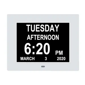 7 Inch DDC-7005 Desktop Digital Jam Kalender Waktu Pengingat Digital Hari Jam untuk Orang Tua