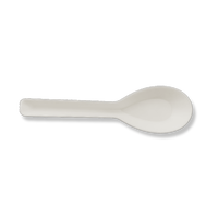 Cuillère chinoise de fécule de maïs biodégradable et écologique 120mm